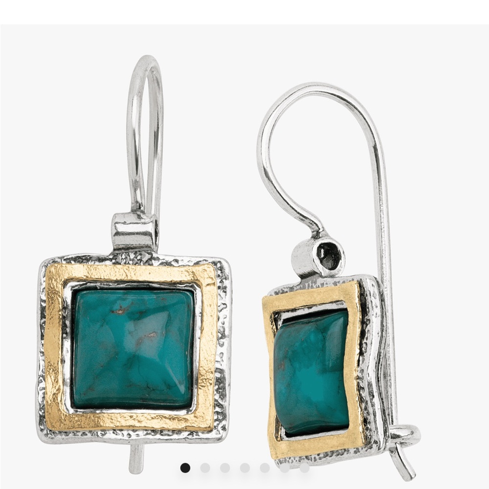 Silpada Emerald Lake Turquoise Earrings NWOT